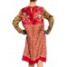 MORPHEW COLLECTION Rayon & Silk Tunic Dress Made From Vintage Equestrian Scarves