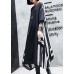 Vivid o neck patchwork cotton dresses Work Outfits black Maxi Dresses summer