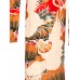 MORPHEW COLLECTION Hand Painted Silk Wrap Dress Made From An Antique 1920S Japanese Kimono